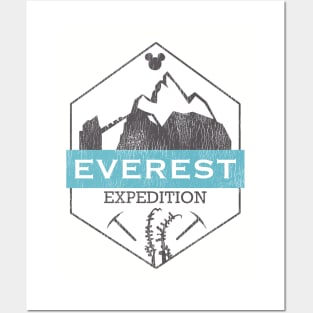 Everest Expedition (distressed) Posters and Art